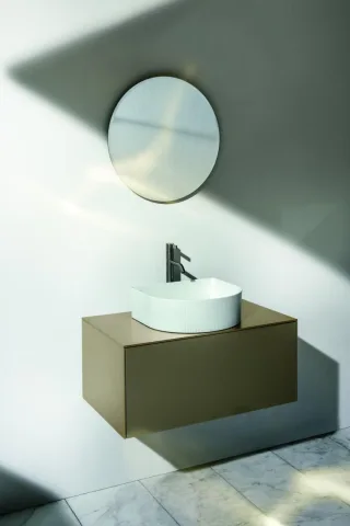 LAUFEN Waschtischunterschrank SONAR f.WT H812340/1/2/3 775x455 1 Schubl. Ausschnitt mitte Titan, H40 H4054110340421