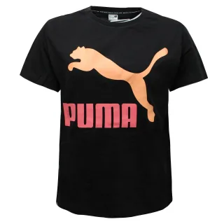Puma Womens Classics Logo T-Shirt T-Shirt Black Top 596512 91