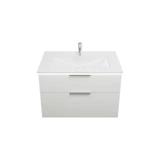 Burgbad Mineralguss Waschtisch-Set Eqio Weiß Matt/Alpinweiss, SEZE092F6014C0001 SEZE092F6014C0001