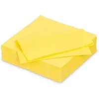 AVA Papierserviette, Servietten aus Papier 33x33cm 2-lagig 50 Stück Zitronen Gelb