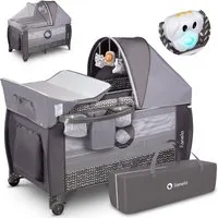 lionelo Baby-Reisebett LO-SVEN PLUS, ab Geburt bis 15kg mit Zubehör