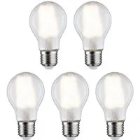 Paulmann LED-Leuchtmittel 5er Pack AGL 806lm 4000K matt 230V, E27, 5 St., Neutralweiß
