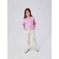 Name It Cargohose NKFROSE für Mädchen mit Cargotaschen und Stretch unifarben, modisch, regular fit, Baumwollmischung, Web