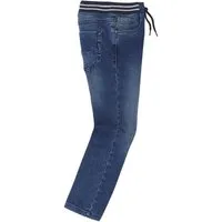 vertbaudet Bequeme Jeans Jungen Sweathose, Denim-Optik