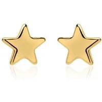 lanii Paar Ohrstecker Sterne in Gold LSE0019