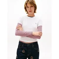 Tommy Jeans Kurzarmshirt TJW SLIM C-NECK TEE mit Logo-Stickerei