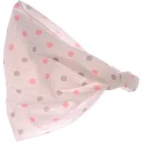 La Bortini Kopftuch Kopftuch Sommer Mütze für Baby Kinder Sommertuch Bandana mit Tupfen, aus reiner Baumwolle, in Creme, gepunktet