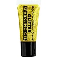 Widmann S.r.l. Theaterschminke Professionelles Glitter Make-up - Tube 25 ml Gold