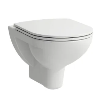 LAUFEN Pro Packs Wand Tiefspül WC H8669510000001 mit Wc Sitz, weiss, spülrandlos, 36x53cm
