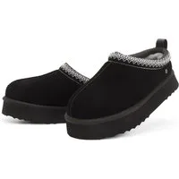 Parfeying Damen Pantoffel aus luxuriösem australischem Lammerfell outdoor Plüsch Hausschuhe echtem weicher Merinwolle 100% naturliche Meterialien
