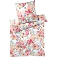 Elegante Bettwäsche Elegante Mako-Batist Bettwäsche 135x200 Bloom Blüten Sommer pink, Mako-Batist, 2 teilig