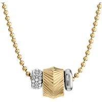 Fossil Kette mit Anhänger Harlow, mit Glasstein