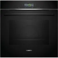 SIEMENS Pyrolyse Backofen iQ700 HB774G1B1, mit Teleskopauszug nachrüstbar, Pyrolyse-Selbstreinigung, Air Fry Funktion für knusprige Ergebnisse & Selbstreinigungsfunktion