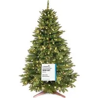 PURE LIVING INTERIOR DESIGN Künstlicher Weihnachtsbaum 180 cm Nordmanntanne, mit Beleuchtung, 440 LEDs