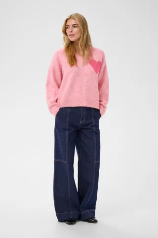 Strickpullover PariaSZ Strickpullover Lockere Passform