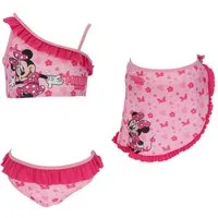 Disney Minnie Mouse Badeanzug Kinder Bikini mit Sarong Badebekleidung