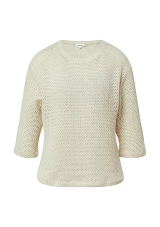 s.Oliver - T-Shirt creme - Gr. - 36