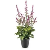 Kunstpflanze Künstlicher Salbei SWORTA im Dekotopf, Blüten, Mauve, 45cm Salbei, artplants, Höhe 45.0 cm