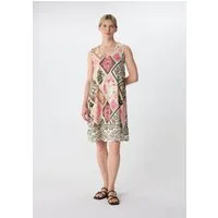 comma Minikleid Kleid Fließendes Jerseykleid mit All-over-Print