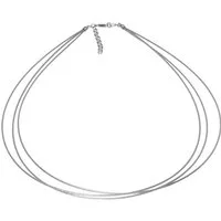 OSTSEE-SCHMUCK Halsreif Ostsee-Schmuck Halsreif Edelstahl 3-reihig (1-tlg)
