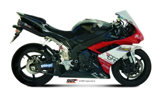 Sport Auspuff MIVV Suono Steel Black Yamaha YZF 1000 R1 Bj. 2007-2008 RN19 eintragungsfrei +ABE