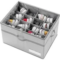 TUWENA Schuhschrank Schuhorganizer für Closet, Schuhbox mit Durchsichtigem Deckel 16 Paare Starke Aufbewahrungskiste für Schuhaufbewahrung, Shoe Rack mit Griffen