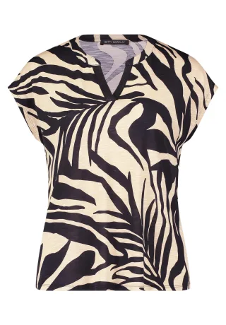 Betty Barclay - Casual-Shirt schwarz/beige - Gr. - 36