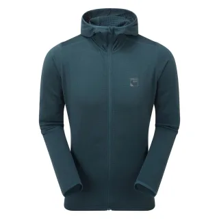 Herrenweiches Fleece-Hoodie mit durchgehendem Reißverschluss und Daumenlöchern für Wanderungen