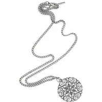 COLLEZIONE ALESSANDRO Lange Kette Ornament, mit rundem Ornament Anhänger