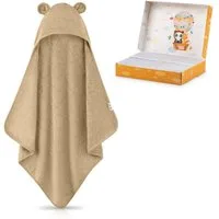Fuchs & Panda Kapuzenhandtuch Kapuzenhandtuch Baby EXTRA dick, warm & weich aus 100% Bambus, 100% Bambus: Antimikrobiell, Atmungsaktiv, Hypoallergen, Superweich