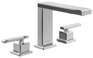 Villeroy & Boch Dreiloch-Waschtischarmatur Mettlach 340x150x200mm ohne Ablaufgarnitur Chrom TVW12600200061