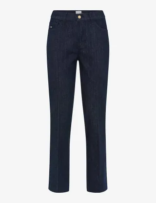 Brax Damen Five-Pocket-Hose Style MAY S CLEAN RAW BLUE, denim dunkelblau, Gr. 32