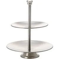 Bubble-Store Etagere Servierständer, Edelstahl, (Hx) ca. 26 x 20,7 / 16 cm), Etagere 2 Ebenen aus Edelstahl
