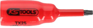 KS Tools 3/8" Bit-Stecknuss mit Schutzisolierung für Torx-Schrauben, kurz - 117.2458