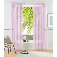OTTO home Gardine XANA (1 St), Kräuselband, transparent, Voile, Bestseller, einfarbig, 1 bzw. 2 Schals, pflegeleicht, Beststeller!