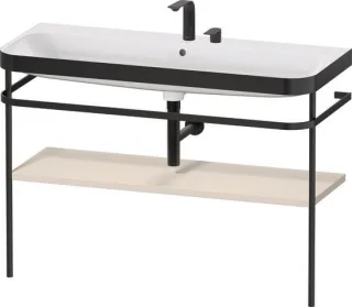 Duravit Happy D.2 Plus c-bonded Set mit Metallkonsole Taupe Supermatt 1175x490x850 mm - HP4739E83830 HP4739E83830000
