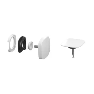 Kaldewei Square Twist Plus KA 4119 Feinbauset 687772850001 alpinweiß, für Basisgarnituren mit Füllfunktion