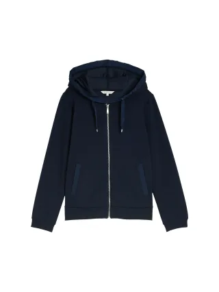 Tom Tailor - Hoodie Sweatjacke aus Scuba sky captain blue - Gr. - S