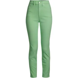 Slim Fit Öko Jeans High Waist, Damen,  Grün, Elasthan/Baumwoll-Mischung/Polyester-Mischung, by Lands' End