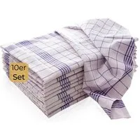 Hometex Premium Textiles Geschirrtuch 10-er Set Geschirrtücher in 50 x 70 cm, (10-tlg., 10er Set)