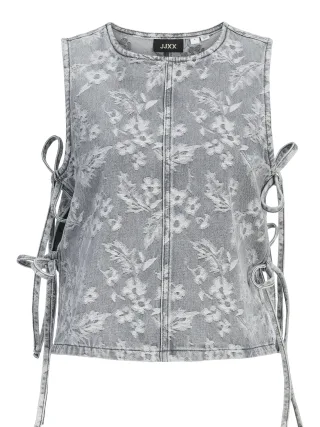 JJXX - JXMABEL SL TOP R367 DNM Grey Denim - Gr. - XS