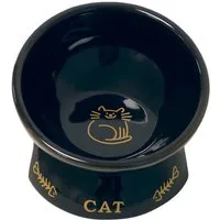 Nobby Futternapf Katzen Keramik-Napf Golden Cat schwarz