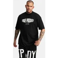 trueprodigy Oversize-Shirt Miguel Logoprint Rundhals dicker Stoff