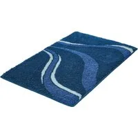 Kleine Wolke Badematte »Vento«, Badvorleger, Badezimmer Teppich, Höhe 20 mm, rutschhemmend beschichtet, fußbodenheizungsgeeignet, Polyacryl, rechteckig, Badteppich, modernes Welledesign, besonders weich