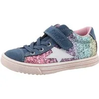 Lurchi Salita Sneaker, Schnürschuh mit bunten Glitzerbesatz, Größenschablone z. Download