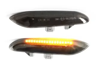2x LED Seitenblinker Blinker Schwarz Smoke SET für BMW 3er E90 E91 E92 E93