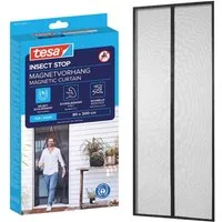 tesa Insektenschutz-Vorhang, (Komplett-Set, 1-St., INSECT STOP zur einfachen Montage ohne Bohren - 2,0 m x 0,8 m), mit Magneten für Balkon- und Terrassentüren