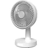 Platinet Tischventilator PRDF0536, 16 cm Durchmesser, Akku Ventilator mit LED Nachtlicht und Swing