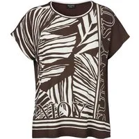 VIA APPIA Blusentop T-Shirt Rundhals 1/2 Arm Druck