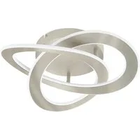 EGLO LED Deckenleuchte Rolimare, Leuchtmittel inklusive, LED-Deckenleuchte Nickel 5500lm